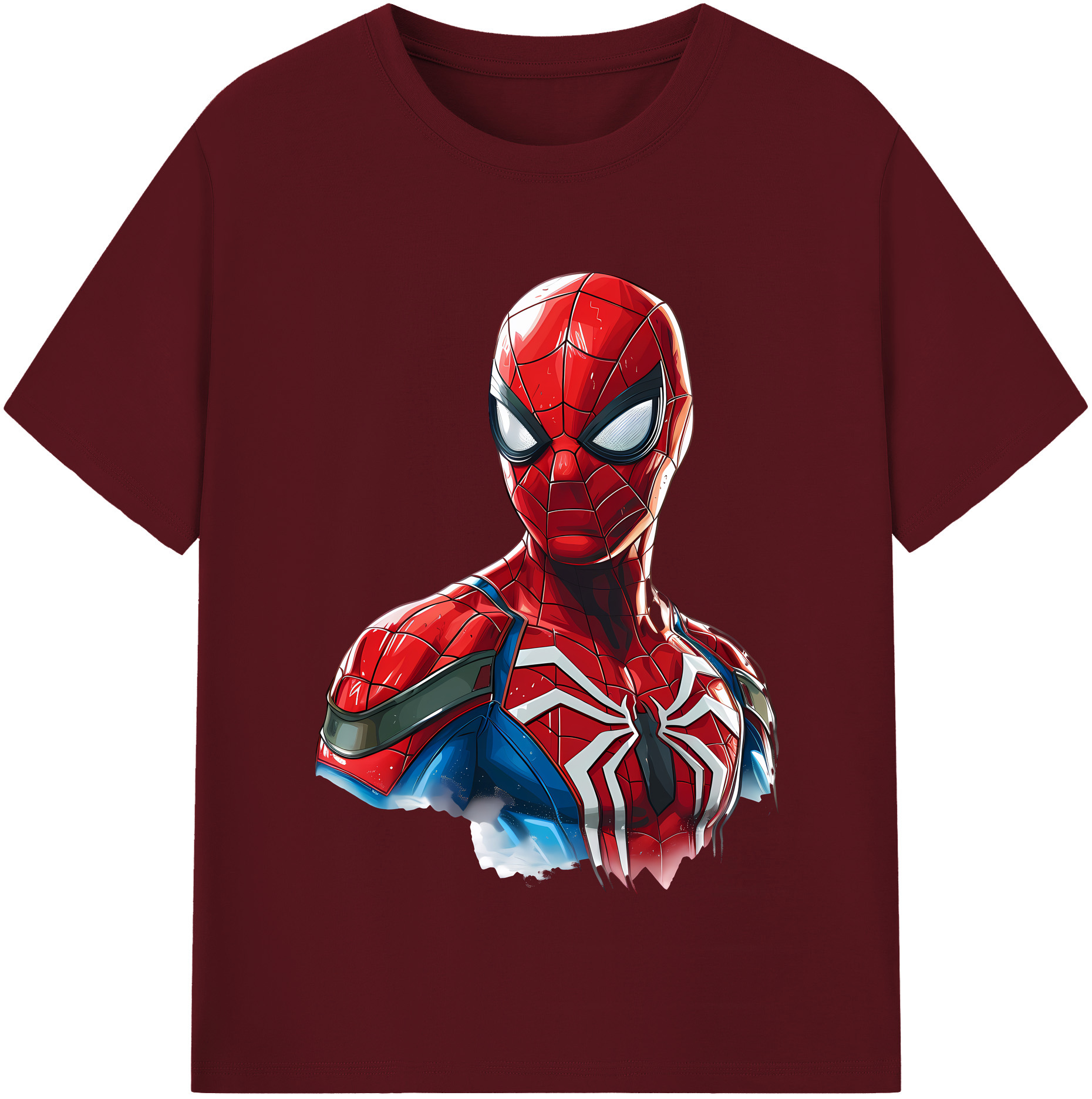 （画像用） Spider Man スパイダーマン 綿100％半袖Tシャツ（フロントプリント）